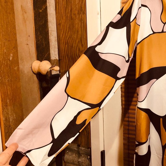 Zanzea Retro Print Maxi Dress w/ Pockets NWT - Picture 5 of 14